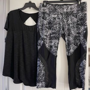 Reebok top and Avía capris